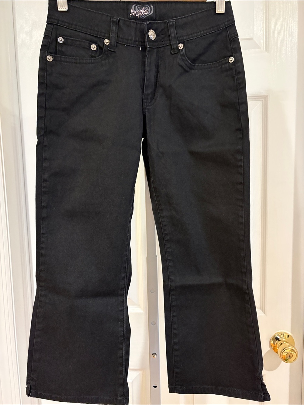 Angels black  denim Capri Jeans size 5